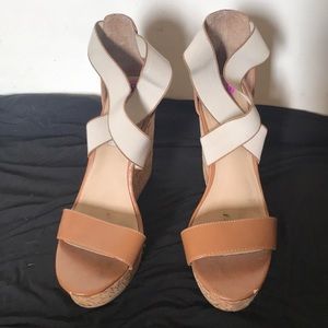 Strappy Brown Wedges